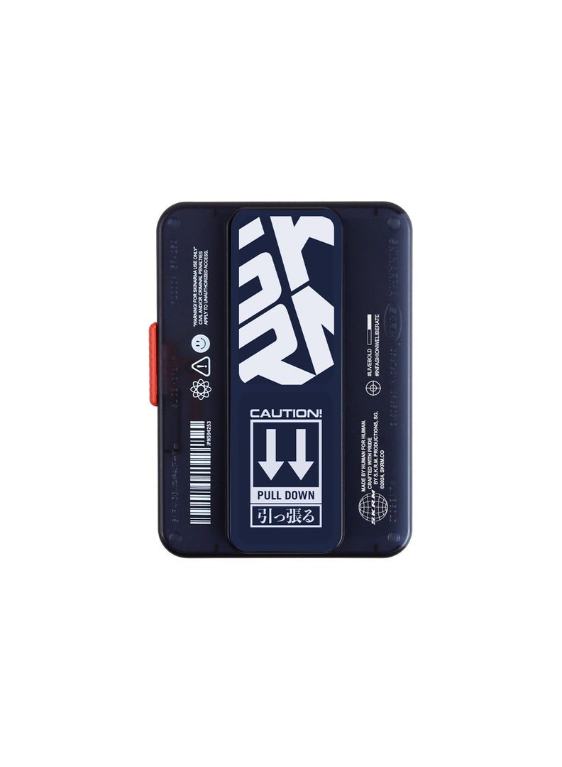 Skinarma Phaze Mirage Magnetic Grip Card Holder With Sliding Ejector Button Blue  - Image 1