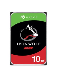 Seagate 10TB IronWolf SATA III 3.5" Internal NAS HDD, Up to 210 MB/s Data Transfer Rate, 7200 RPM, 256MB Cache, 100,0000 Hours MTBF, 180TB/Year Workload Rate, 600000 Load/Unload Cycles | ST10000VN000 10 TB  - Image 1