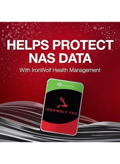 Seagate 8TB IronWolf Pro SATA III 3.5" Internal NAS HDD, Up to 255 MB/s Data Transfer Rate, 7200 rpm, 256MB Cache, 2 Million Hours MTBF, 550TB per Year Workload Rate | ST8000NT001 8 TB  - Image 5