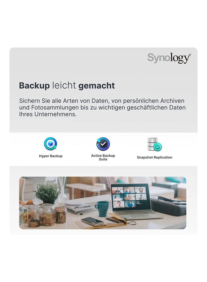 Synology - DiskStation DS620slim SAN/NAS Storage System Black - Image 1