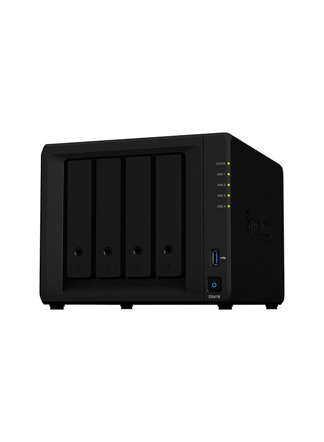 Synology 24TB DiskStation DS418 NAS Enclosure Kit with Seagate IronWolf Pro NAS Drives (4 x 6TB) Black  - Image 1