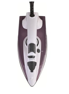 Steam Iron - Ceramic Coated Soleplate With Anti Calc Drip Self Clean And Auto Shutoff - Removes Stubborn Creases Quickly Easily 250 ml 1750 W X1750 White/Purple - pnsku/N70024738V/45/_/1700219222/9b9a15ea-513b-479e-bf95-17adee816834