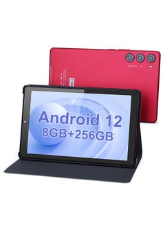 C idea 9 Inches Android 12 Tablets WiFi  256GB ROM,HD IPS Touch Screen,8000mAh Battery Working Gaming Red 