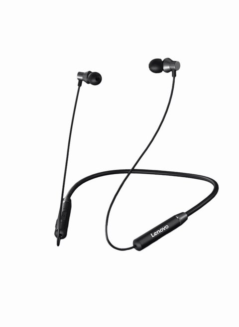 HE05 Earphone Bluetooth 5.0 Wireless Headset Magnetic Neckband Earphones IPX5 Waterproof Sport Earbud With Noise Cancelling Mic Black