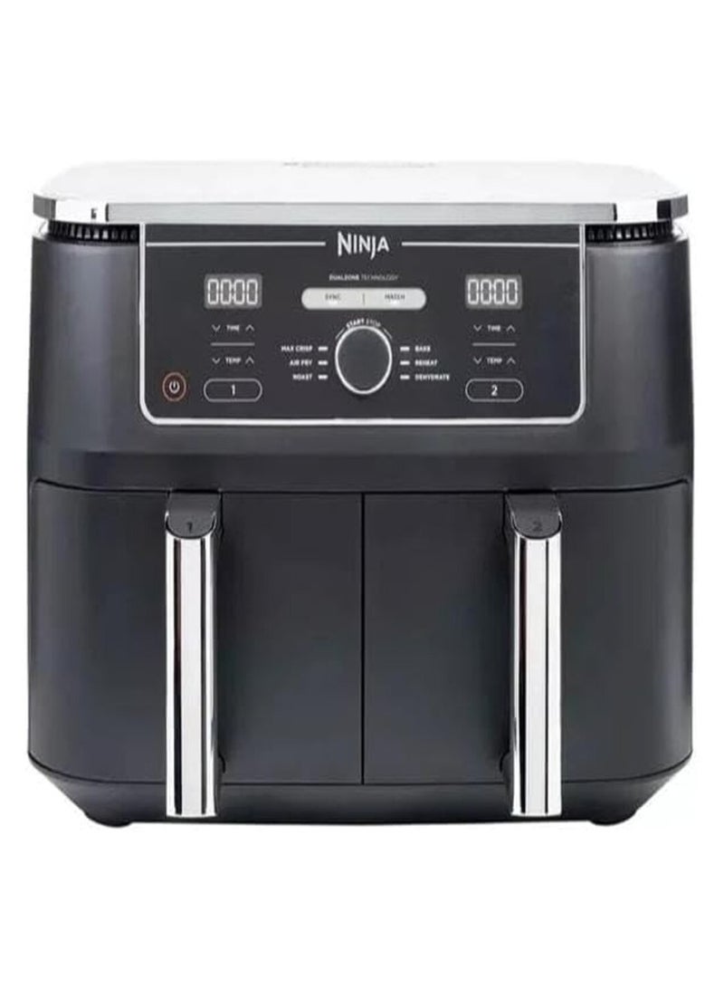 Ninja - Ninja Digital Air Fryer Fryer 2 drawers with a capacity of 9.5 liters 2470 watts model AF400ME 7.6 L 2470.0 W AF300ME BLACK*silver or Gold 9.5 L 2470 W AF400ME BLACK - Image 1