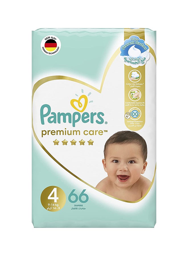 Pampers Premium Care Taped Diapers Size 4 - 66 Pieces  - Image 2