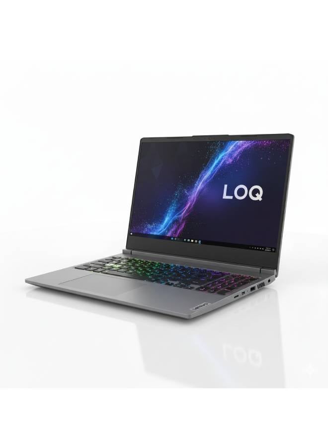(Upgraded Version) LOQ Gaming Laptop, Intel Core i7-13620H, 512GB SSD M.2 2242 PCIe Gen4-4, 16GB RAM, 15.6 Inch FHD 144Hz, NVIDIA GeForce RTX 4050 6GB GDDR6, FREEDOS / English/Arabic Gray