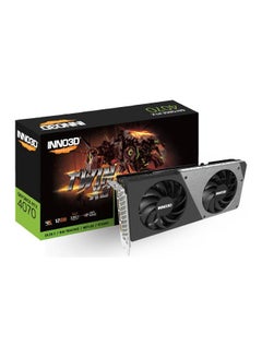 INNO3D GEFORCE RTX 4070 TWIN X2, Maxmium Digital Resolution 7680x4320, CUDA Cores 5888, Boost Clock (MHz) 2475, Base Clock(MHz) 1920, MSPR 600, Memory Clock 21Gbps, Memory Config 12G, GDDR6X