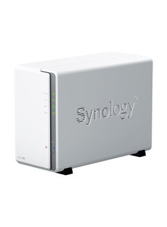 Synology DS223J 16TB 2 bay Desktop NAS Solution installed with 2 x 8TB HAT3300 Drives White  - Image 1