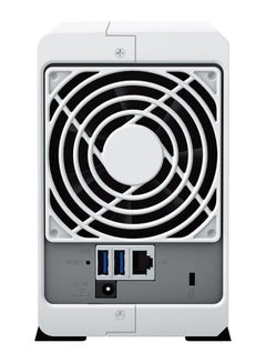 Synology DS223J 16TB 2 bay Desktop NAS Solution installed with 2 x 8TB HAT3300 Drives White  - Image 4