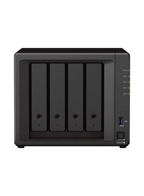 DS923+ 4-Bay Diskstation NAS (AMD Ryzen™ 4 Threads R1600 ثنائي النواة 4 جيجا رام 2xRJ-45 1 جيجابت LAN-Port) حزمة 24 تيرابايت مع 4X 6 تيرابايت Seagate IronWolf