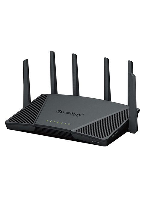 RT6600ax - Tri-Band 4x4 160MHz Wi-Fi router, 2.5Gbps Ethernet, VLAN segmentation, Multiple SSIDs, parental controls, Threat Prevention, VPN (US Version) Black