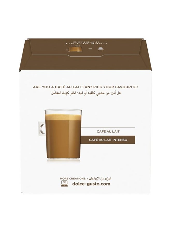 نسكافيه Dolce Gusto Café Au Lait Intenso 16 Capsules 100ml  Single - Image 2