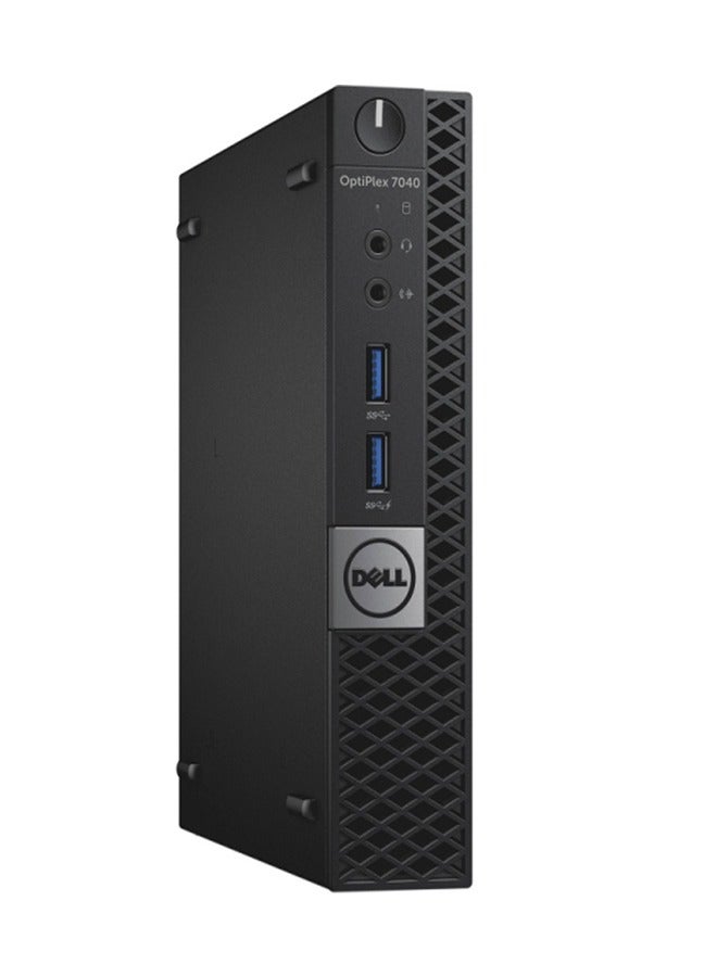 ديل Optiplex 7040 Micro Form  Desktop 6th Gen Intel Core i5 , 16GB DDR4 RAM, 500GB SSD , Windows 10Pro (RENEWED) Black  - Image 1