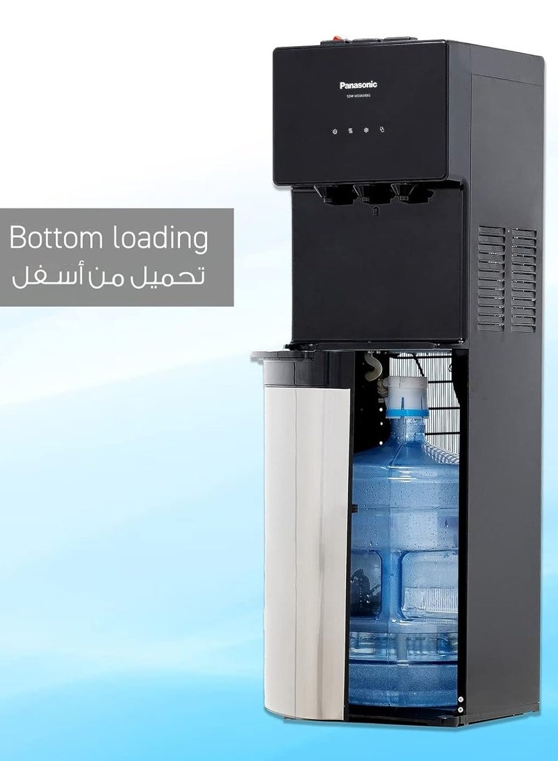 Panasonic Bottom Loading Water Dispenser SDM-WD3438BF Black & Stainless Steel  - Image 2