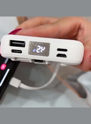 بنك طاقة مغناطيسي مع كابل شاحن لاسلكي نحيف وخفيف الوزن ومؤشر LED - view 5