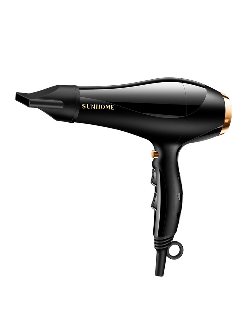 Sunhome - 3-Piece Professional Hair Dryer With Straightener Set Black - Image 1