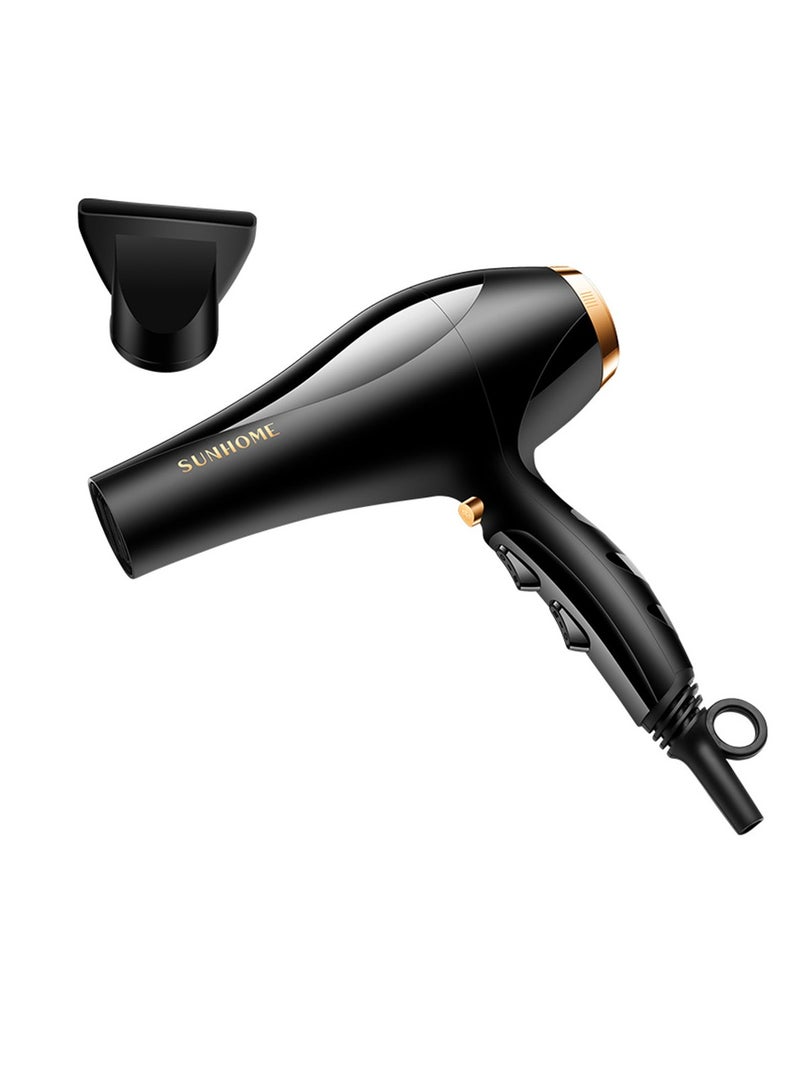 Sunhome - 3-Piece Professional Hair Dryer With Straightener Set Black - Image 1