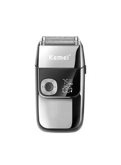 Kemei KM-2028 Electric Metal Smoothing And Trimming Shaver For Men, With Screen And Multiple Speeds (Saudi Version)  - Image 2