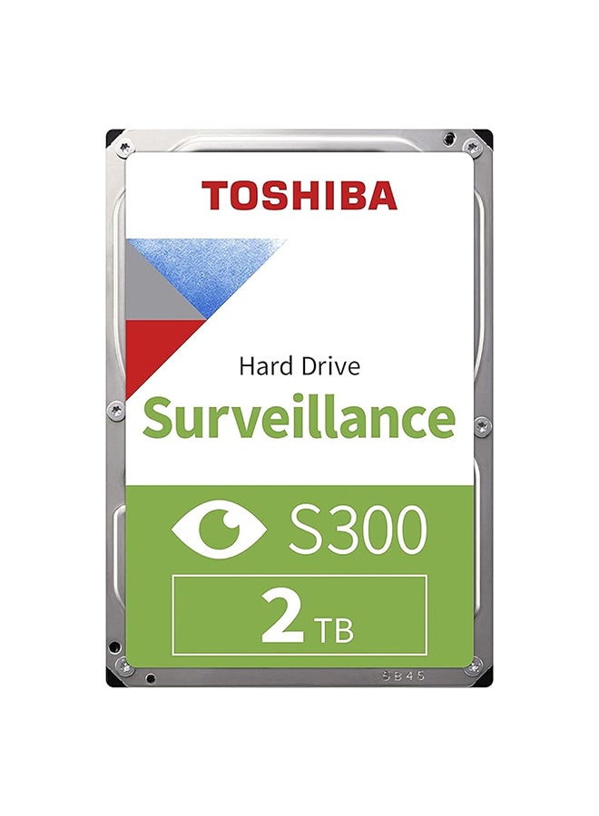 2TB S300 Surveillance HDD - 3.5" SATA Internal Hard Drive Supports up to 64 HD cameras at a 180TB/Year workload (HDWT720UZSVA) 2 TB