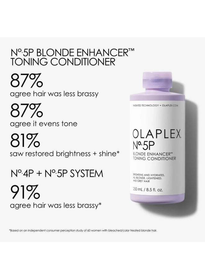 Olaplex - 2-Pieces No.4P Blonde Enhancer Toning Shampoo Lavender And No.5P Blonde Enhancer Toning Conditioner Set 500ml - Image 1