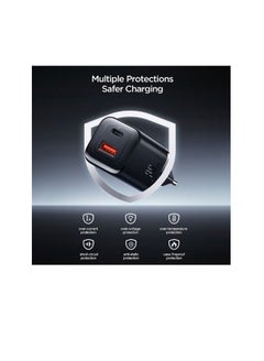 JOYROOM JOYROOM JR-TCF08EU Speed Series PD 30W Dual-Port ( A + C ) Charger - Black  - Image 5