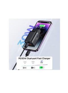 JOYROOM JOYROOM JR-TCF08EU Speed Series PD 30W Dual-Port ( A + C ) Charger - Black  - Image 3
