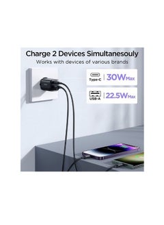 JOYROOM JOYROOM JR-TCF08EU Speed Series PD 30W Dual-Port ( A + C ) Charger - Black  - Image 4