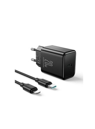 20W PD Flash Series Charger, Single Port, Support QC 3.0, Travel Wall Charger Adapter For Fast Charging, Compatible With iPhone Up To 14 Pro Max Charging Cable BLACK - pnsku/N70025123V/45/_/1700451110/d8a87d7b-a64a-4ca8-a786-0a6d197282f3