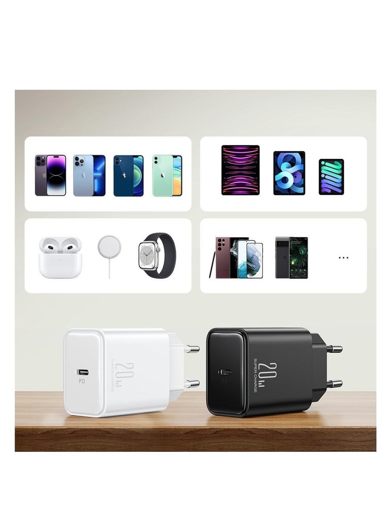 JOYROOM 20W PD Flash Series Charger, Single Port, Support QC 3.0, Travel Wall Charger Adapter For Fast Charging, Compatible With iPhone Up To 14 Pro Max Charging Cable BLACK  - Image 4
