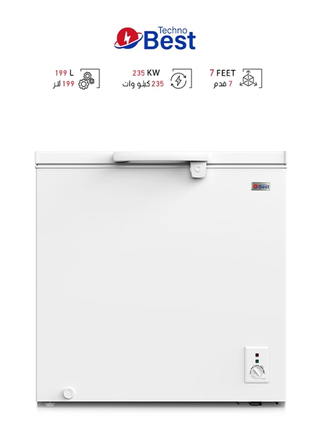 Techno Best - Chest Freezer 199 L 235 kW BCF-200L White - Image 1