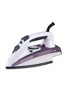 BLACK+DECKER Steam iron 1750 watts -220 ml X1750 220 ml 1750 W X1750 White  - Image 1