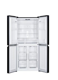 SHARP French Door Refrigerator 401 L Glass SJ-FH560-BK3 Black  - Image 2