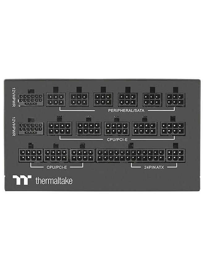 ثيرمال تيك Toughpower GF3 1650W 80+ Gold Full Modular SLI/Crossfire Ready ATX 3.0 Standard Power Supply, PCIe Gen.5 12VHPWR Connector Included, PS-TPD-1650FNFAGU-4, 10 Year Warranty Black  - Image 4