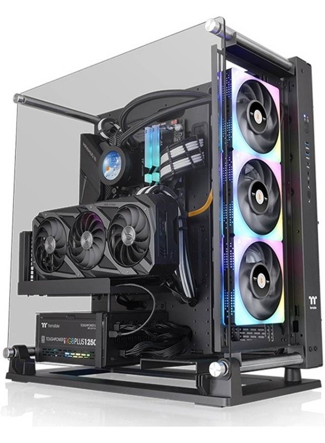 Thermaltake Core P3 TG Pro Open Frame ATX Mid Tower PC Case, 4mm Thick Tempered Glass Window, Up to 420mm Radiator Support, 12 Fans Support, Handy I/O Ports | CA-1G4-00M1WN-09 Black  - Image 1
