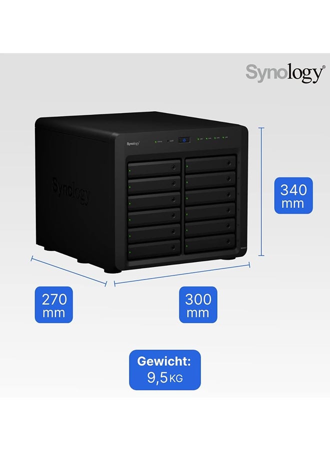 Synology Disk Station DS2422+ - NAS server - 12 bays - SATA 3Gb/s - RAID 0, 1, 5, 6, 10, JBOD - RAM 4 GB - Gigabit Ethernet - iSCSI support 4 GB  - Image 5