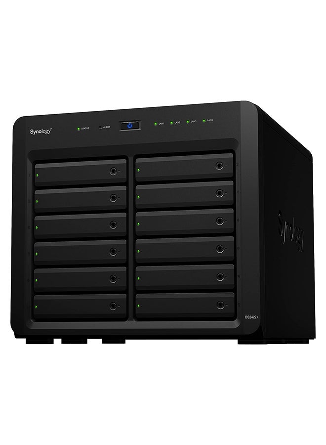 Synology Disk Station DS2422+ - NAS server - 12 bays - SATA 3Gb/s - RAID 0, 1, 5, 6, 10, JBOD - RAM 4 GB - Gigabit Ethernet - iSCSI support 4 GB  - Image 1
