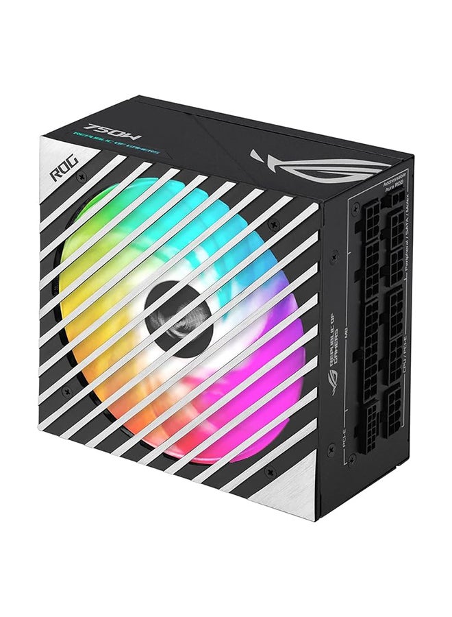 ASUS Rog Loki SFX-L 850W Power Supply Unit, ATX 3.0 Compatible, ROG Heatsinks, Fully Modular, PCIe Gen 5.0, 120mm ARGB-Illuminated Fan & Aura Sync - Black Black  - Image 3
