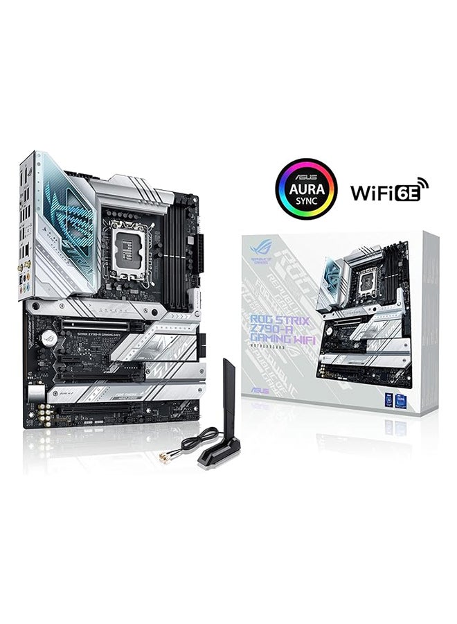 ASUS - ROG Strix Z790-A Gaming WiFi LGA 1700(Intel® 12th Gen) ATX gaming motherboard(16 + 1 power stages,DDR5,4xM.2 slots, PCIe® 5.0, WiFi 6E,USB 3.2 Gen 2x2 Type-C® with PD 3.0 up to 30W,Aura Sync RGB) - Image 1