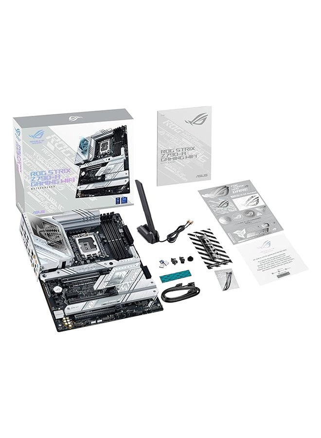 ASUS - ROG Strix Z790-A Gaming WiFi LGA 1700(Intel® 12th Gen) ATX gaming motherboard(16 + 1 power stages,DDR5,4xM.2 slots, PCIe® 5.0, WiFi 6E,USB 3.2 Gen 2x2 Type-C® with PD 3.0 up to 30W,Aura Sync RGB) - Image 1
