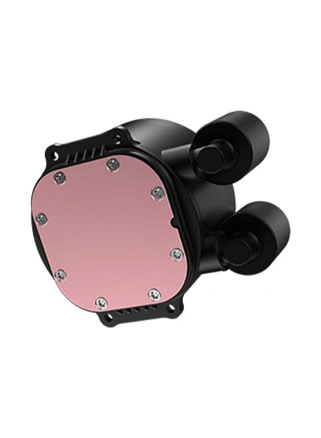 زيجماتيك مبرد سائل لوحدة المعالجة المركزية Neon Aqua 240 AIO (رأس مضخة LED ARGB وأنبوب، ومروحتان X22A ومجموعة تحكم في مروحة Galaxy II)  - Image 4