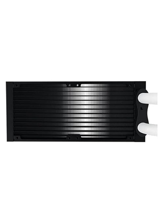 زيجماتيك مبرد سائل لوحدة المعالجة المركزية Neon Aqua 240 AIO (رأس مضخة LED ARGB وأنبوب، ومروحتان X22A ومجموعة تحكم في مروحة Galaxy II)  - Image 5