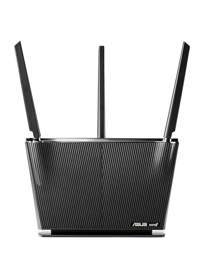 ASUS - Rt-Ax68U Ax2700 Dual Band Wifi 6 (802.11Ax) Router Supporting Aiprotection Pro Network Security, Advanced Parental Controls, Mobile Game Mode, Wan Aggregation And App For Easy Setup Black - Image 1