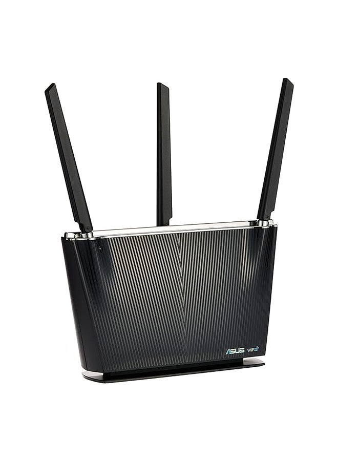 ASUS - Rt-Ax68U Ax2700 Dual Band Wifi 6 (802.11Ax) Router Supporting Aiprotection Pro Network Security, Advanced Parental Controls, Mobile Game Mode, Wan Aggregation And App For Easy Setup Black - Image 1