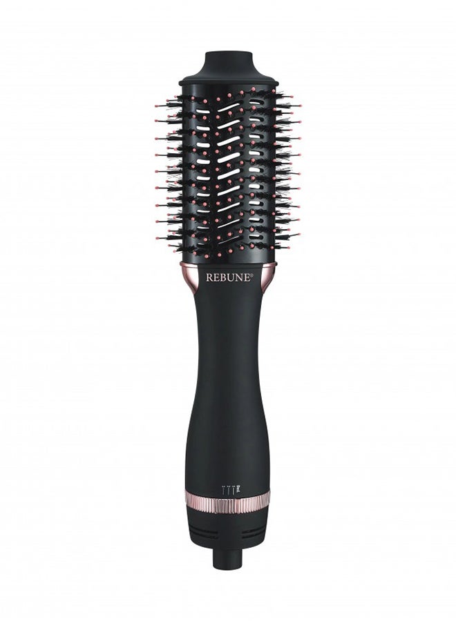 REBUNE One Step Hot Brush Hair Styler 1300W Black  - Image 1