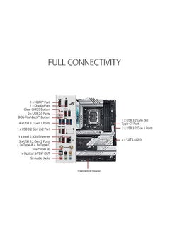 ASUS ROG Strix Z790-A Gaming WiFi D4 LGA1700(Intel®13th&12th Gen) ATX Gaming Motherboard(16+1 Power Stages,DDR4,4xM.2 Slots, PCIe® 5.0,WiFi 6E,USB 3.2 Gen 2x2 Type-C® with PD 3.0 up to 30W)  - Image 5