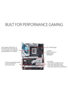 ASUS ROG Strix Z790-A Gaming WiFi D4 LGA1700(Intel®13th&12th Gen) ATX Gaming Motherboard(16+1 Power Stages,DDR4,4xM.2 Slots, PCIe® 5.0,WiFi 6E,USB 3.2 Gen 2x2 Type-C® with PD 3.0 up to 30W)  - Image 2