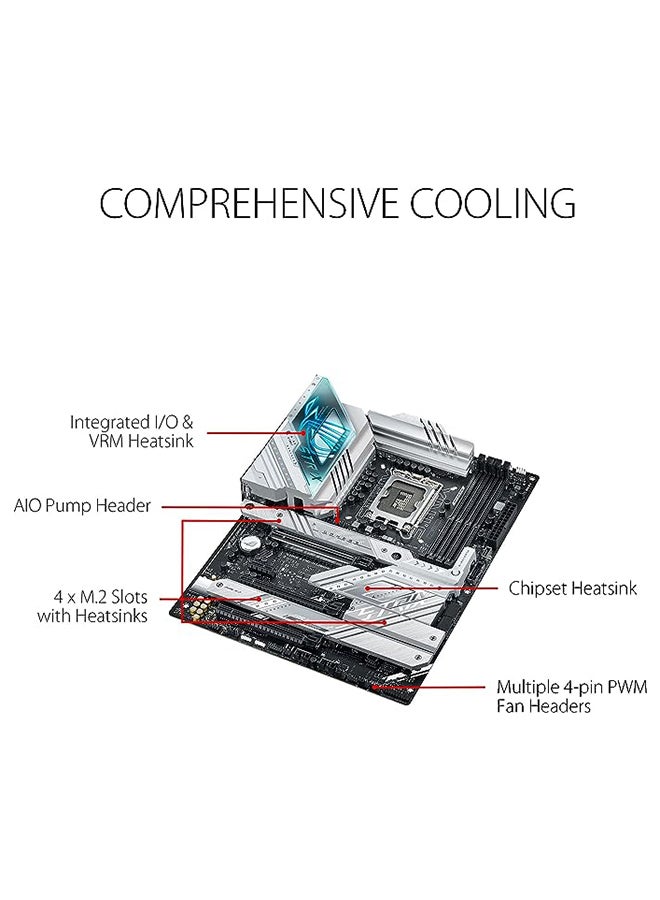 ASUS ROG Strix Z790-A Gaming WiFi D4 LGA1700(Intel®13th&12th Gen) ATX Gaming Motherboard(16+1 Power Stages,DDR4,4xM.2 Slots, PCIe® 5.0,WiFi 6E,USB 3.2 Gen 2x2 Type-C® with PD 3.0 up to 30W)  - Image 3