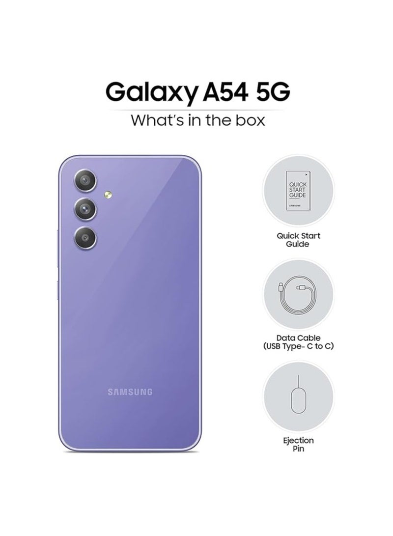 Samsung - Samsung Galaxy A54 5G Awesome Violet, 8GB, 256GB Storage-international version - Image 1
