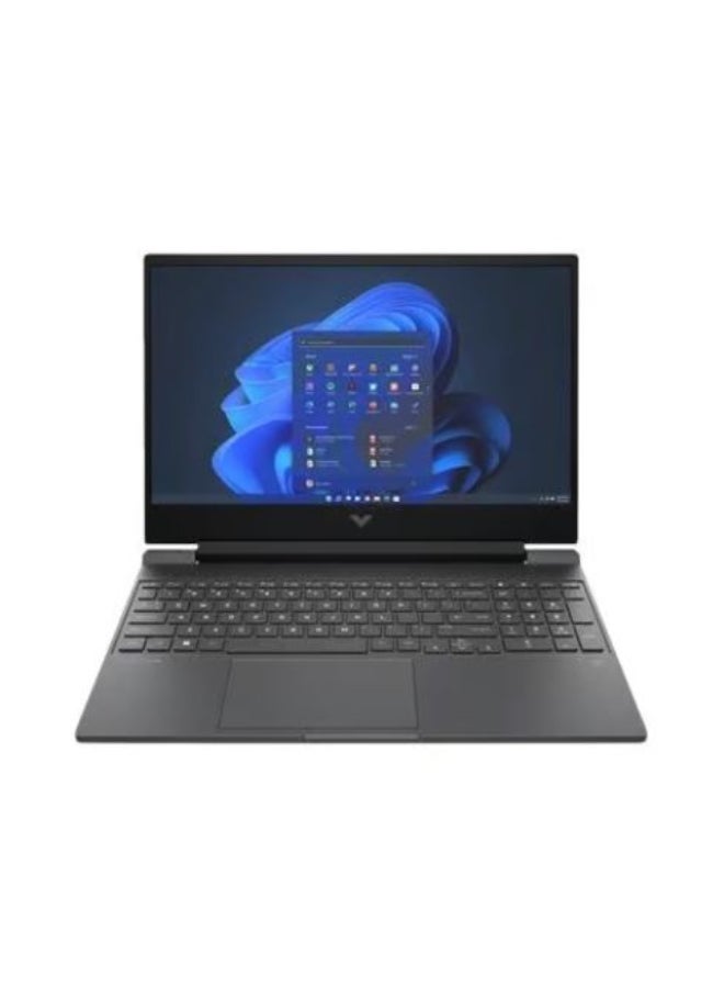 HP HP Victus 15-fa1001ne Gaming Laptop, Intel Core i7-13700H, 1TB SSD, 16GB RAM, 15.6-inch screen, FHD resolution, NVIDIA GeForce RTX 4050 6GB graphics card, Windows 11 - Silver English/Arabic Dark Grey 